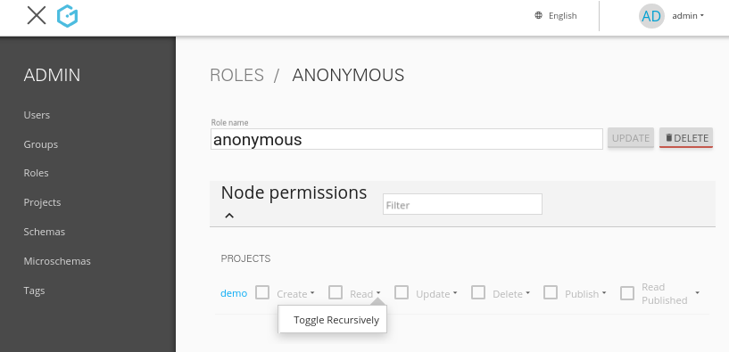 Role Permissions